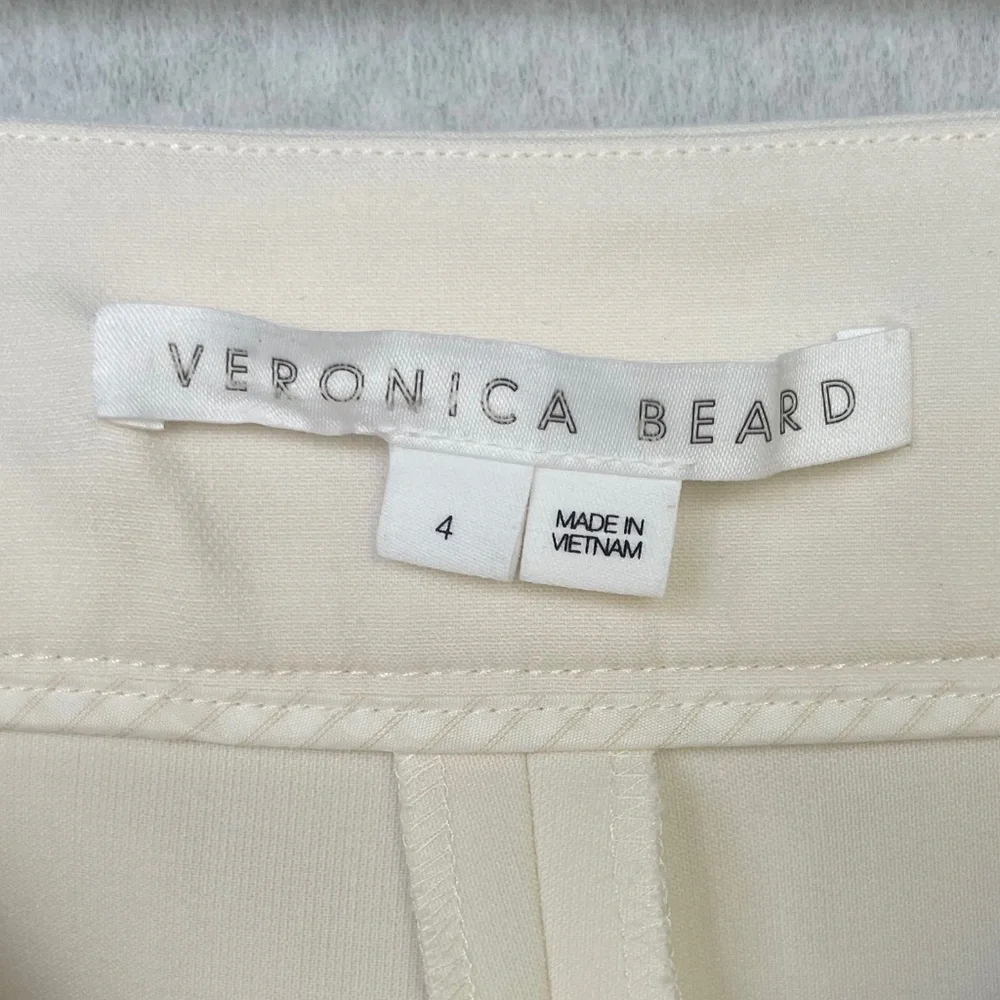 NWOT Veronica Beard Off-White/Gold Renzo Pants sz 4 - Picture 5 of 9
